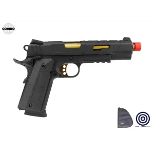 PISTOLA AIRSOFT ROSSI REDWINGS GOLD 1911 GREEN GAS